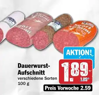 Hit Dauerwurst- Aufschnitt Angebot