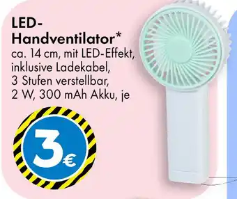 TEDi LED- Handventilator Angebot