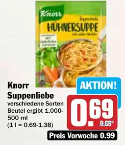 Hit Knorr Suppenliebe Angebot