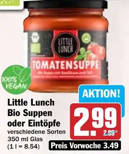 Hit Little Lunch Bio Suppen oder Eintöpfe Angebot