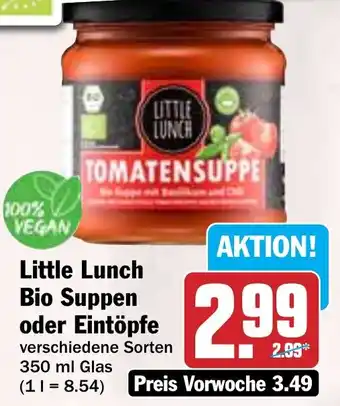 Hit Little Lunch Bio Suppen oder Eintöpfe Angebot