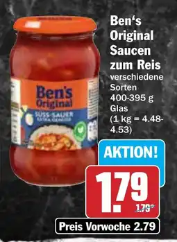 Hit Ben's Original Saucen zum Reis Angebot