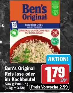 Hit Ben's Original Reis lose oder im Kochbeutel Angebot