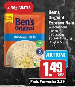 Hit Ben's Original Express Reis Angebot