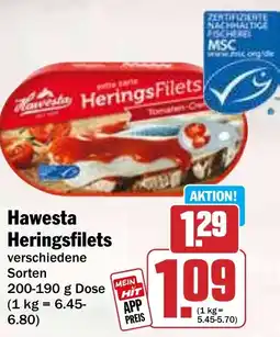 Hit Hawesta HeringsFilets Angebot