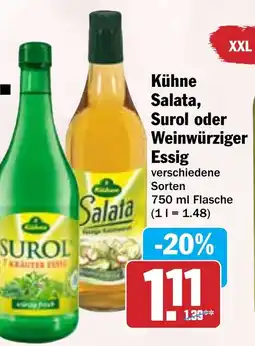 Hit Kühne Salata, Surol oder Weinwürziger Essig Angebot