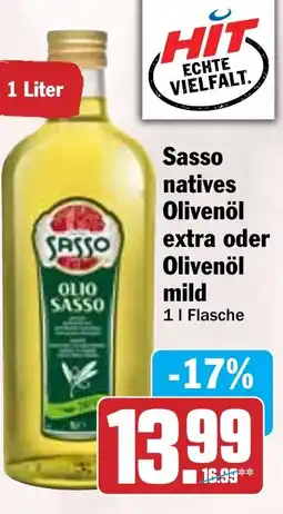 Hit Sasso natives Olivenöl extra oder Olivenöl mild Angebot