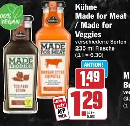 Hit Kühne Made for Meat / Made for Veggies Angebot
