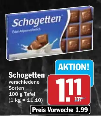 Hit Schogetten Angebot