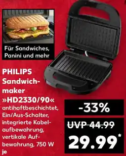 Kaufland PHILIPS Sandwichmaker HD2330/90 Angebot