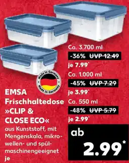 Kaufland EMSA Frischhaltedose Clip & Close Eco Angebot