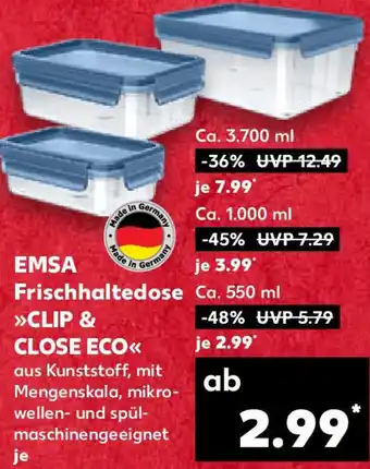 Kaufland EMSA Frischhaltedose Clip & Close Eco Angebot