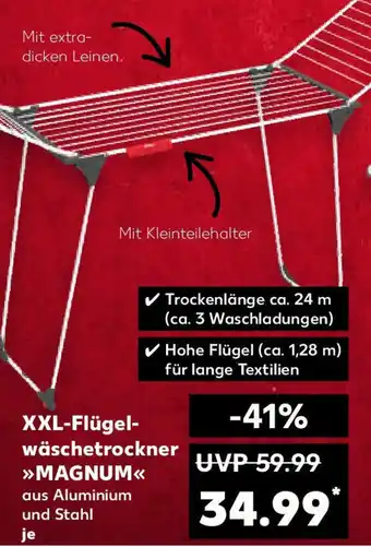 Kaufland Vileda XXL-Flügelwäschetrockner MAGNUM Angebot