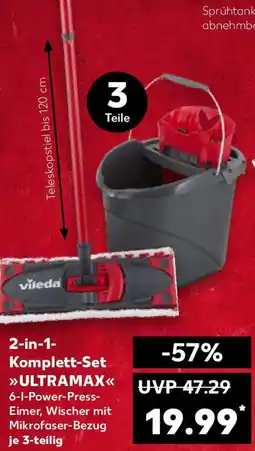Kaufland Vileda 2in1 Komplett Set Ultramax Angebot