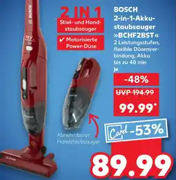 Kaufland BOSCH 2-in-1 Akkustaubsauger BCHF2BST Angebot