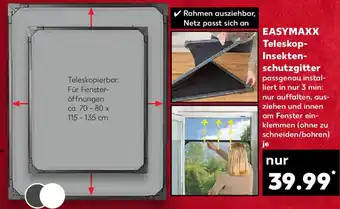 Kaufland EASYMAXX Teleskop Insektenschutzgitter Angebot