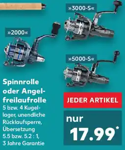 Kaufland Newcential Spinnrolle oder Angelfreilaufrolle Angebot