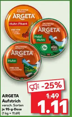 Kaufland ARGETA Aufstrich Angebot