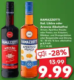 Kaufland RAMAZZOTTI Ital. Liköre oder Arancia Alkoholfrei Angebot