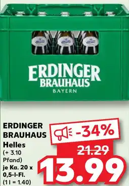 Kaufland ERDINGER BRAUHAUS Helles Angebot