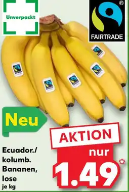 Kaufland Ecuador./ kolumb. Bananen, lose Angebot