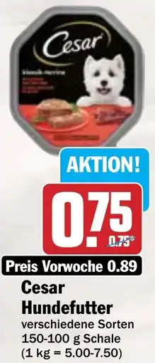 Hit Cesar Hundefutter Angebot