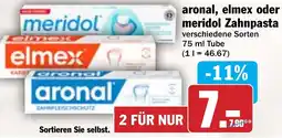 Hit aronal, elmex oder meridol Zahnpasta Angebot