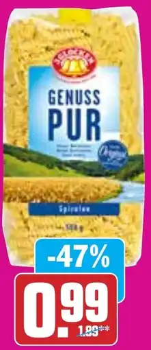 Hit 3 Glocken Genuss Pur Hartweizennudeln Angebot