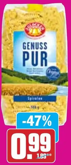 Hit 3 Glocken Genuss Pur Hartweizennudeln Angebot