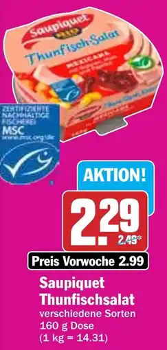 Hit Saupiquet Thunfischsalat Angebot