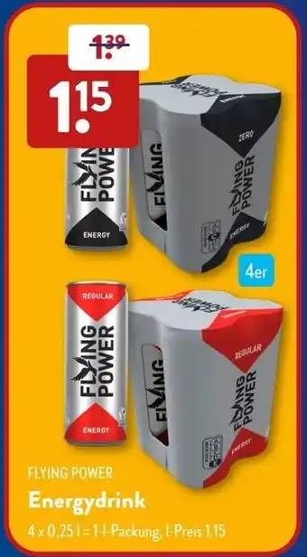 Aldi Süd FLYING POWER Energydrink Angebot