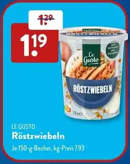 Aldi Süd LE GUSTO Röstzwiebeln Angebot