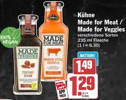 Hit Kühne Made for Meat / Made for Veggies Angebot