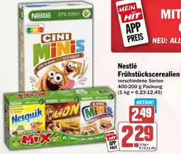 Hit Nestlé Frühstückscerealien Angebot