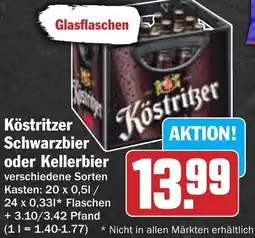 Hit Köstritzer Schwarzbier oder Kellerbier Angebot