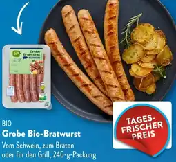 Aldi Süd Grobe Bio-Bratwurst Angebot