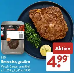 Aldi Süd BBQ Entrecôte, gewürzt Angebot