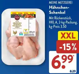 Aldi Süd MEINE METZGEREI Hähnchen Schenkel Angebot