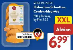 Aldi Süd MEINE METZGEREI Hähnchen-Schnitten, Cordon-bleu-Art Angebot