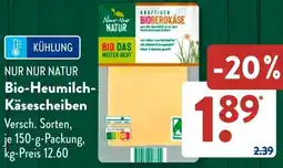 Aldi Süd NUR NUR NATUR Bio-Heumilch Käsescheiben Angebot