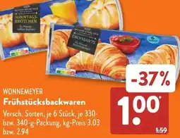 Aldi Süd WONNEMEYER Frühstücksbackwaren Angebot