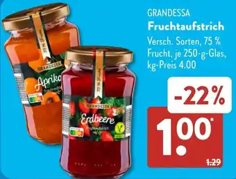 Aldi Süd GRANDESSA Fruchtaufstrich Angebot