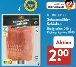 Aldi Süd GUT DREI EICHEN Schwarzwälder Schinken Angebot