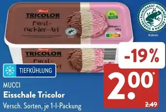 Aldi Süd MUCCI Eisschale Tricolor Angebot