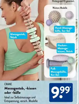 Aldi Süd CRANE Massagestab, -kissen oder -bälle Angebot