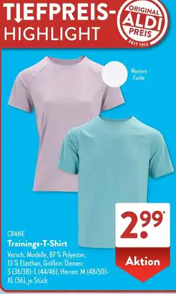 Aldi Süd CRANE Trainings T-Shirt Angebot