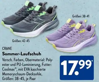 Aldi Süd CRANE Sommer-Laufschuh Angebot