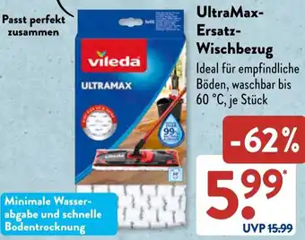 Aldi Süd Vileda UltraMax Ersatz Wischbezug Angebot