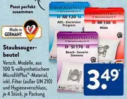 Aldi Süd Staubsaugerbeutel Angebot
