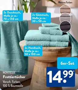 Aldi Süd NOVITESSE Frottiertücher Angebot